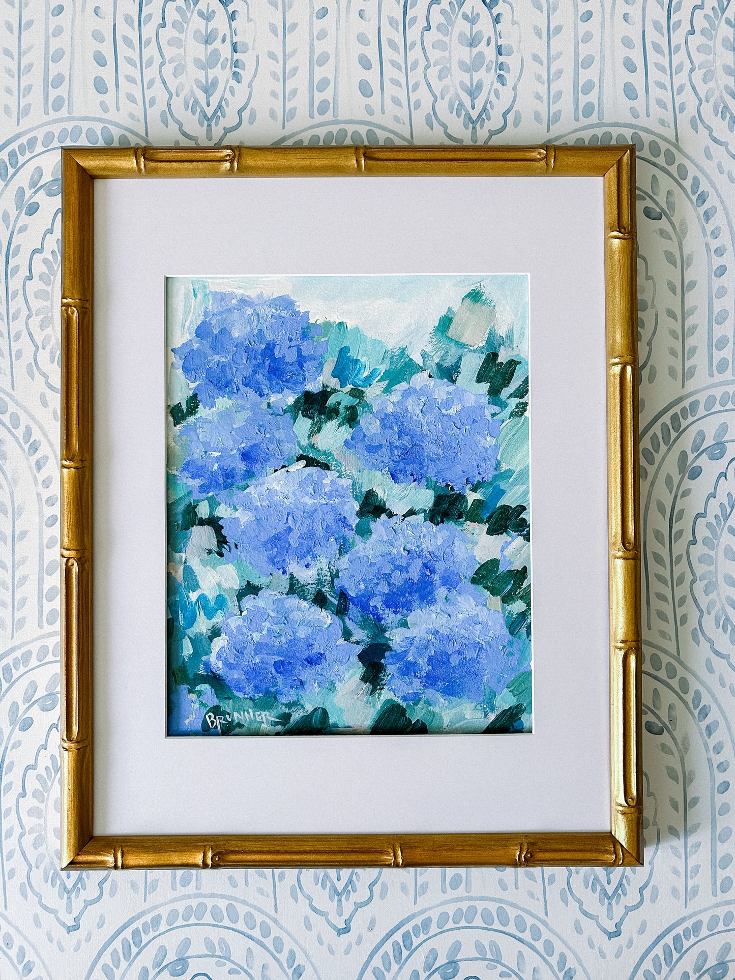 Cottage Blue Hydrangeas 3