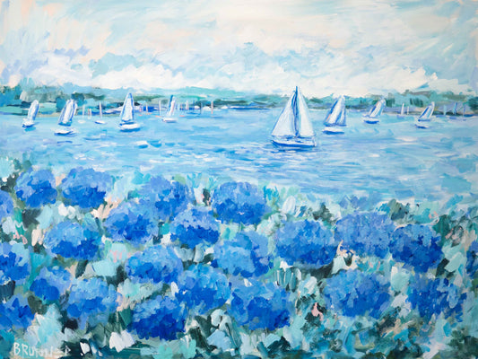 Harbor View with Hydrangeas 2