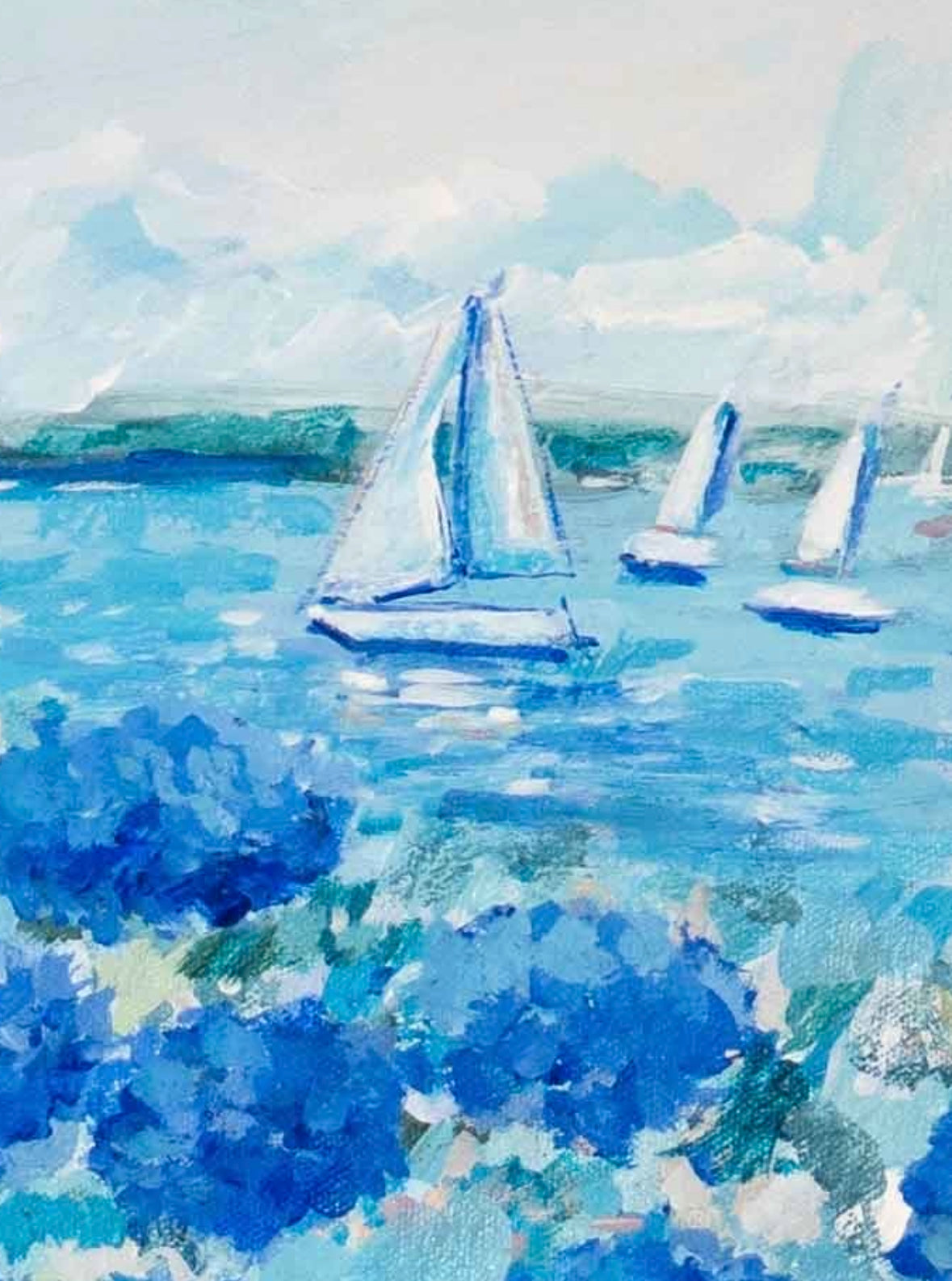 Harbor View with Hydrangeas 2