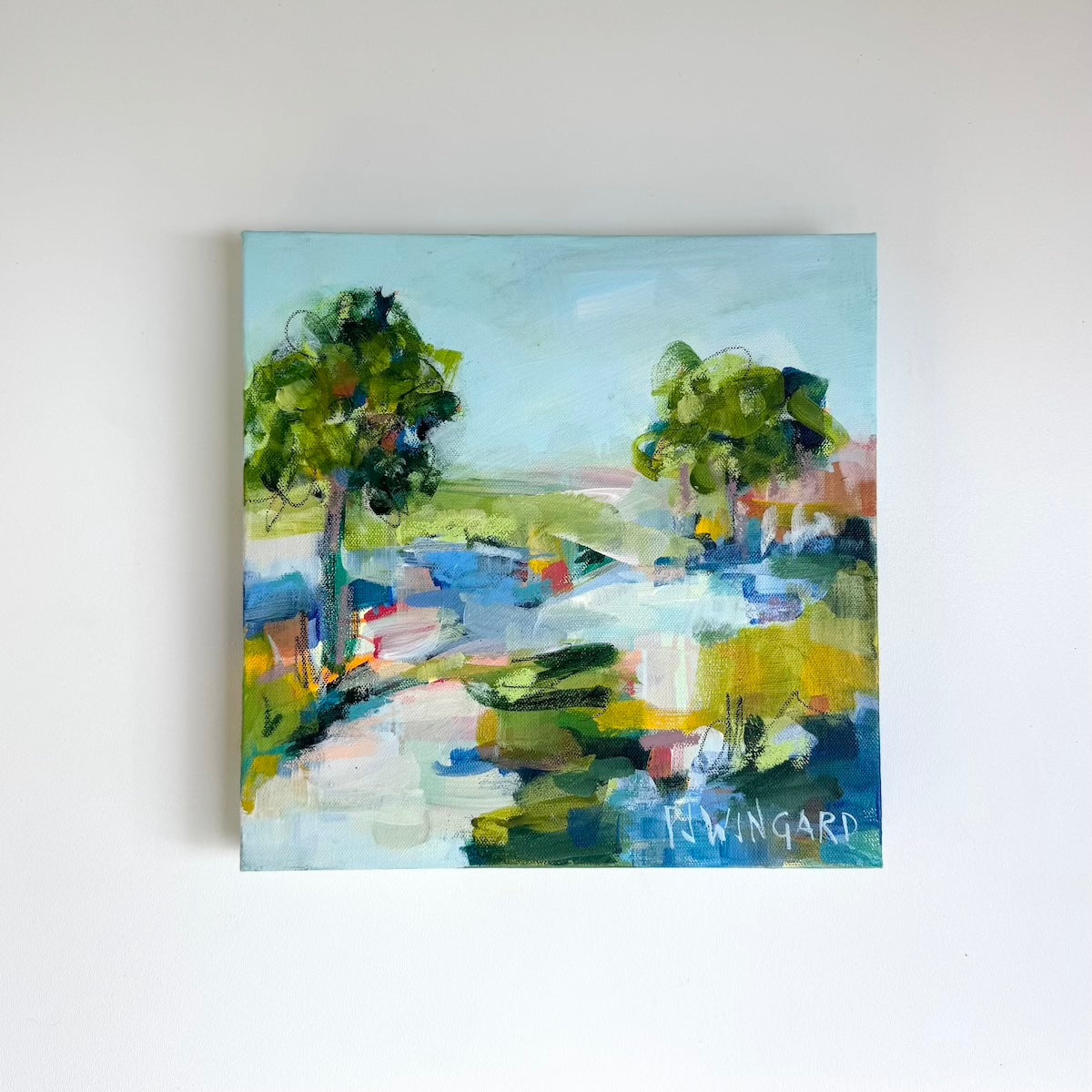 August | Abstract Coastal Painting