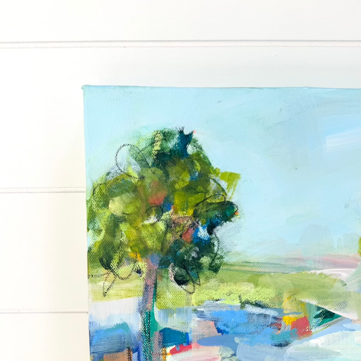 August | Abstract Coastal Painting