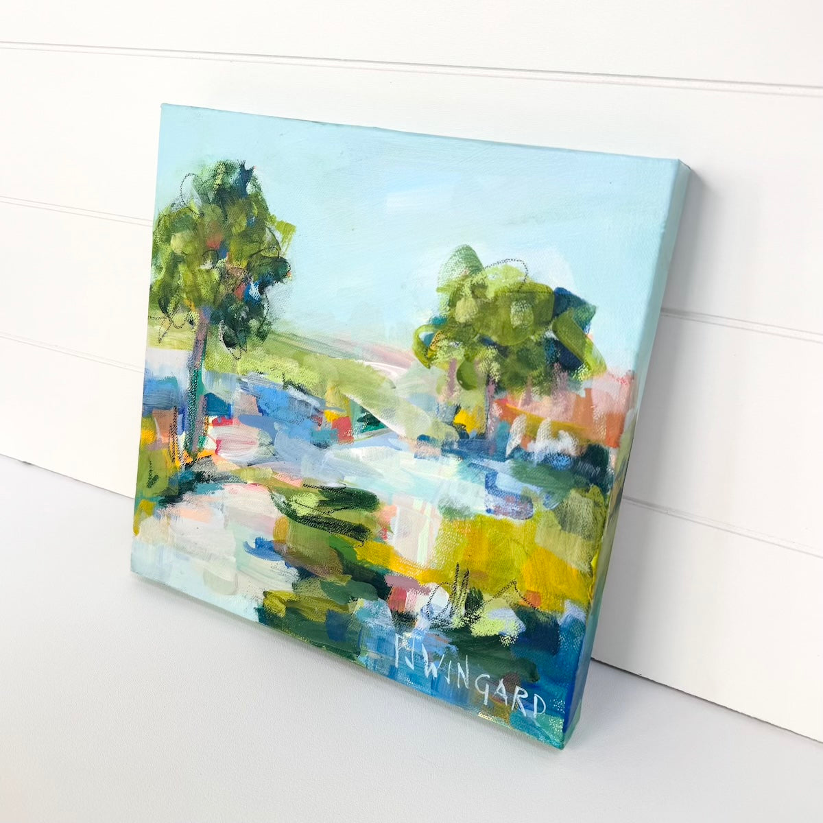 August | Abstract Coastal Painting