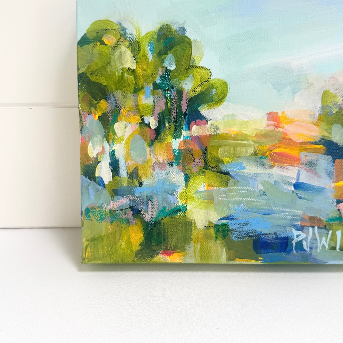 Follow the Sun | Abstract Coastal Painting