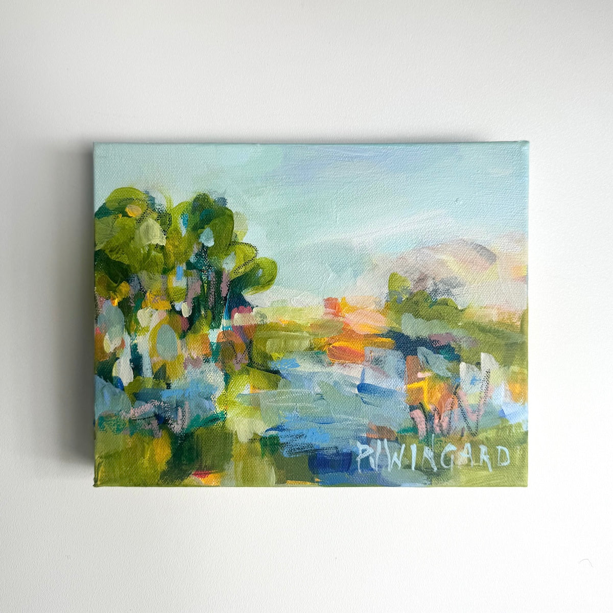 Follow the Sun | Abstract Coastal Painting