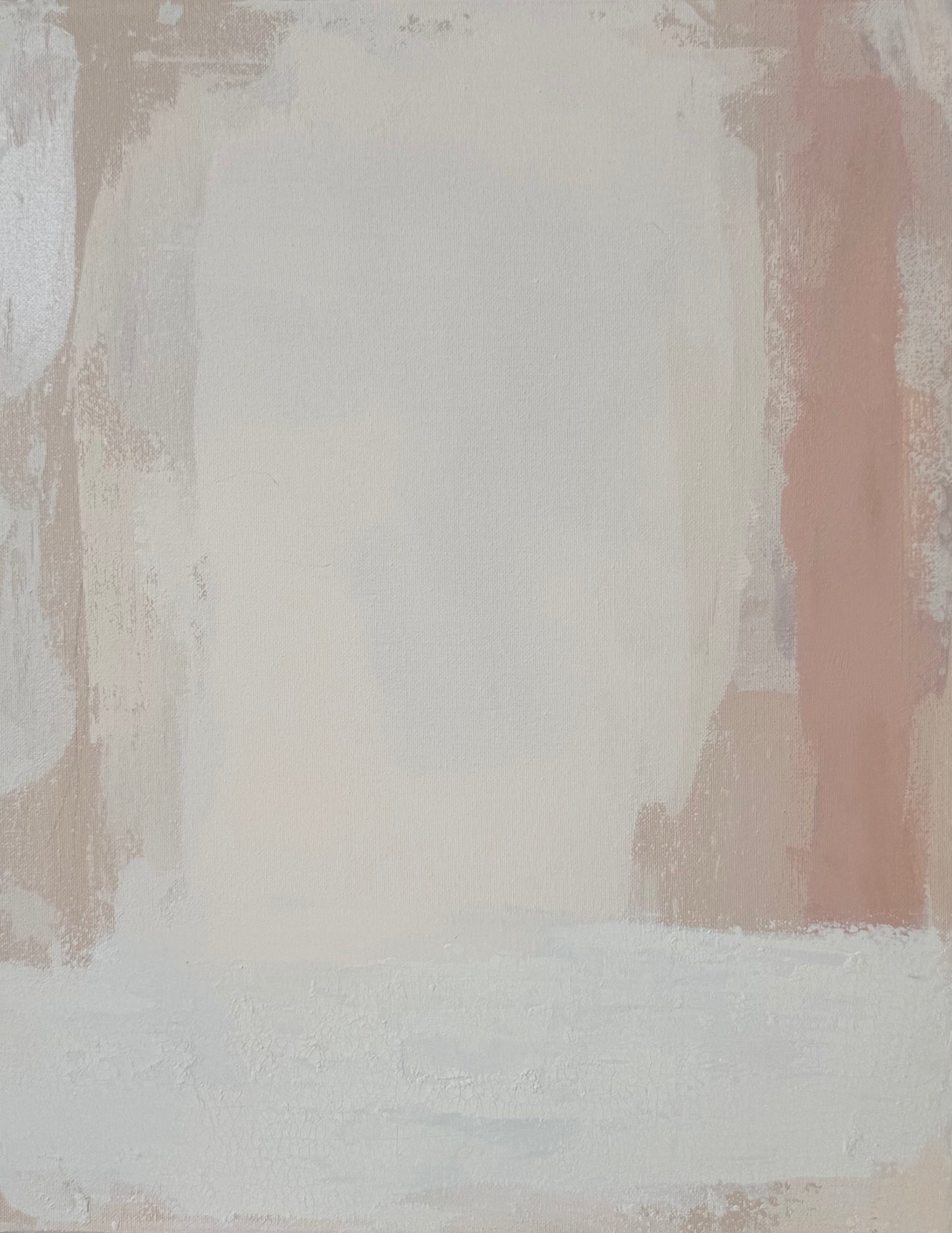 KP Art Collectives minimalist Mediterranean wall art features sunwashed, textured rectangles in beige, cream, and light pink.